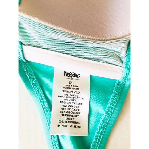 2 Piece Bikini Swimsuit w/w/o Strap Soft Mint Green - Picture 3 of 6